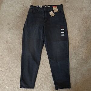 Levi's Black High-Waisted Mom Jeans sz31x29 tags attached